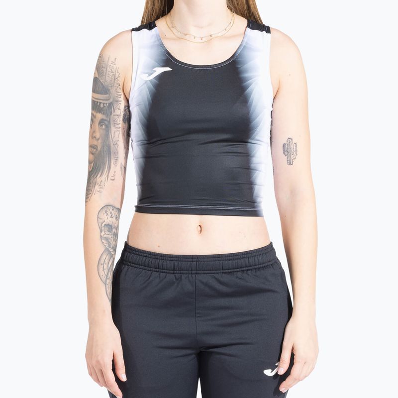 Moteriškas bėgimo topas Joma Elite XI Top black/white