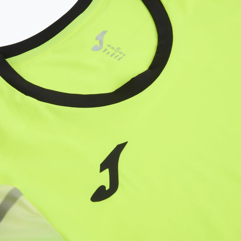 Moteriški bėgimo marškinėliai Joma Elite XI fluorinė geltona/juoda 3