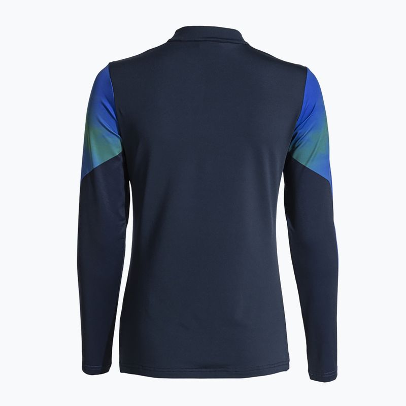 Moteriškas bėgimo džemperis Joma Elite XI navy/fluor green 2