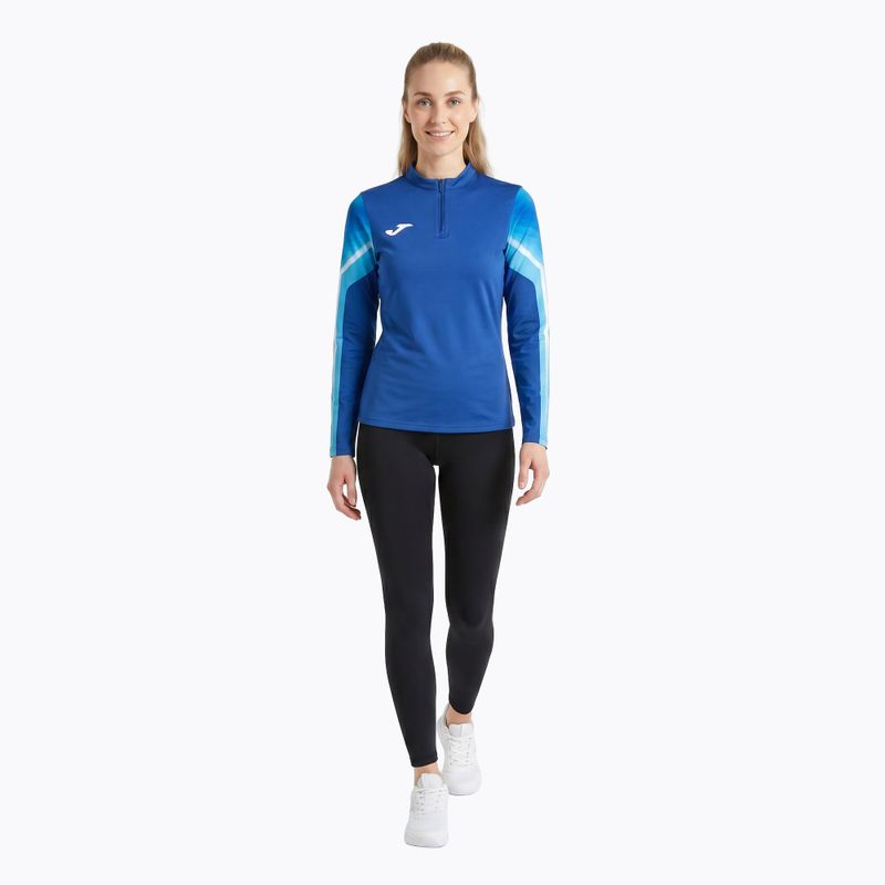 Moteriškas bėgimo džemperis Joma Elite XI royal/white 2