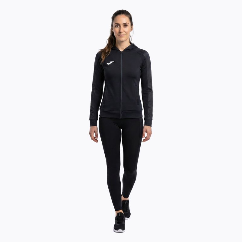 Moteriškas bėgimo džemperis Joma Elite XI Hoodie black/anthracite 2