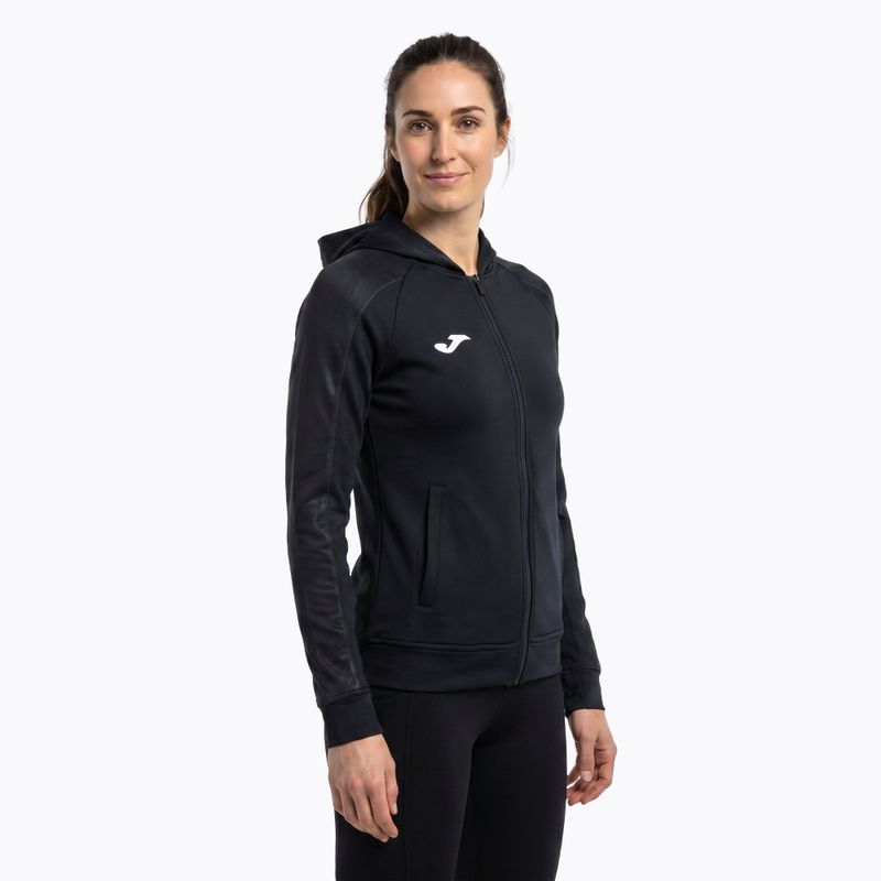 Moteriškas bėgimo džemperis Joma Elite XI Hoodie black/anthracite 4