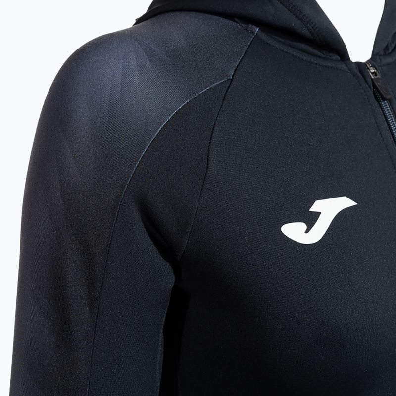 Moteriškas bėgimo džemperis Joma Elite XI Hoodie black/anthracite 5