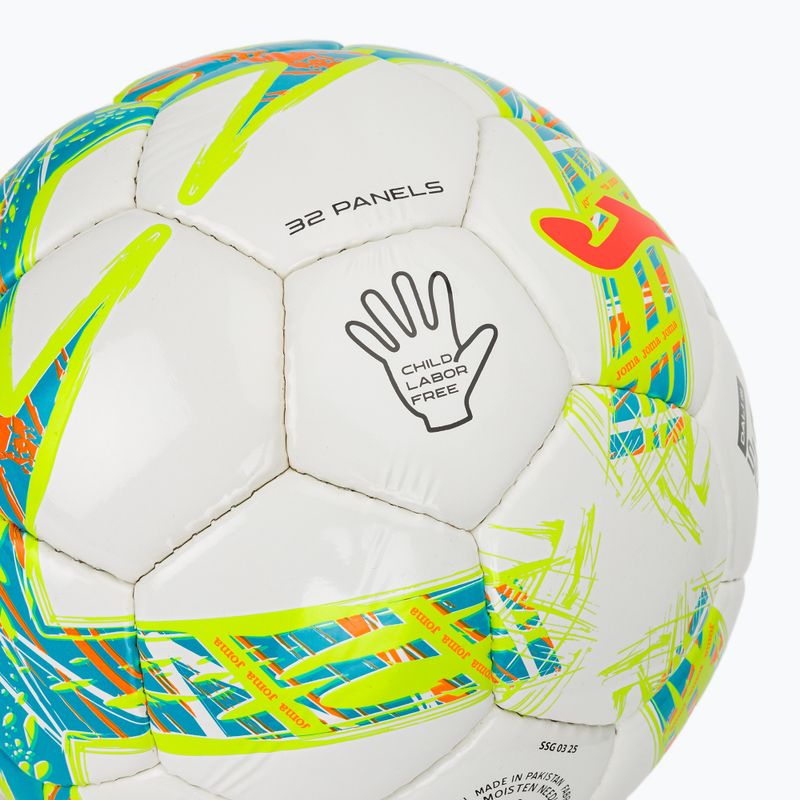 Futbolo kamuolys Joma Dali III flour turquoise / flour coral dydis 5 fluor turquoise / fluor coral 3