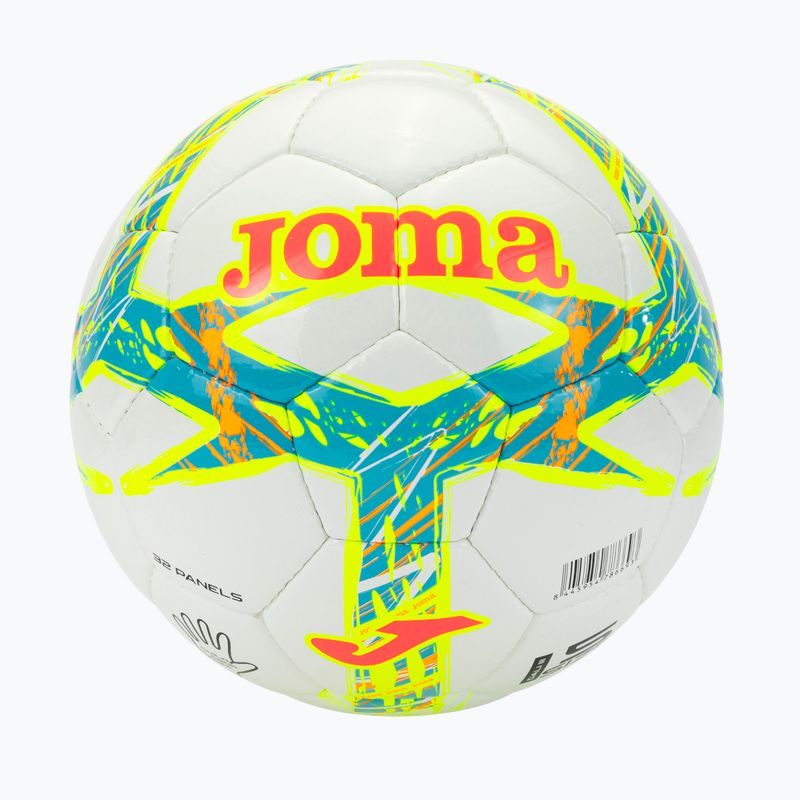 Futbolo kamuolys Joma Dali III flour turquoise / flour coral dydis 5 fluor turquoise / fluor coral