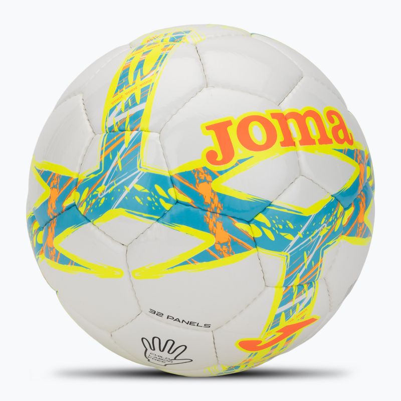 Futbolo kamuolys Joma Dali III flour turquoise/flour coral dydis 4 2