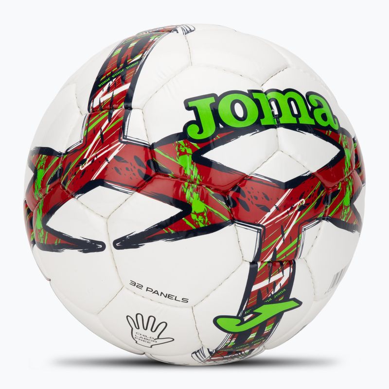 Futbolo kamuolys Joma Dali III red/fluor green dydis 5 2