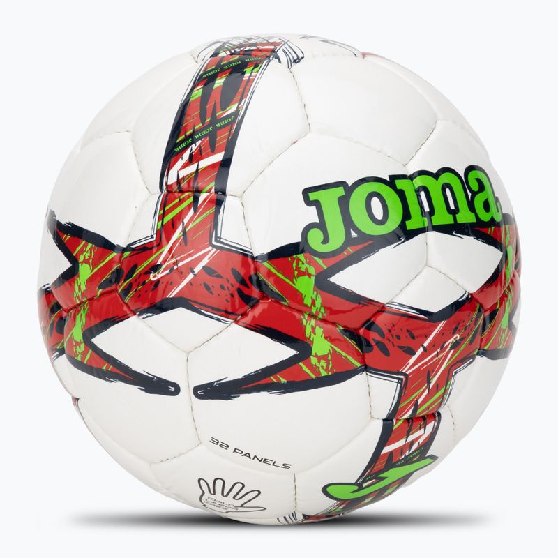 Futbolo kamuolys Joma Dali III red/fluor green dydis 4 2