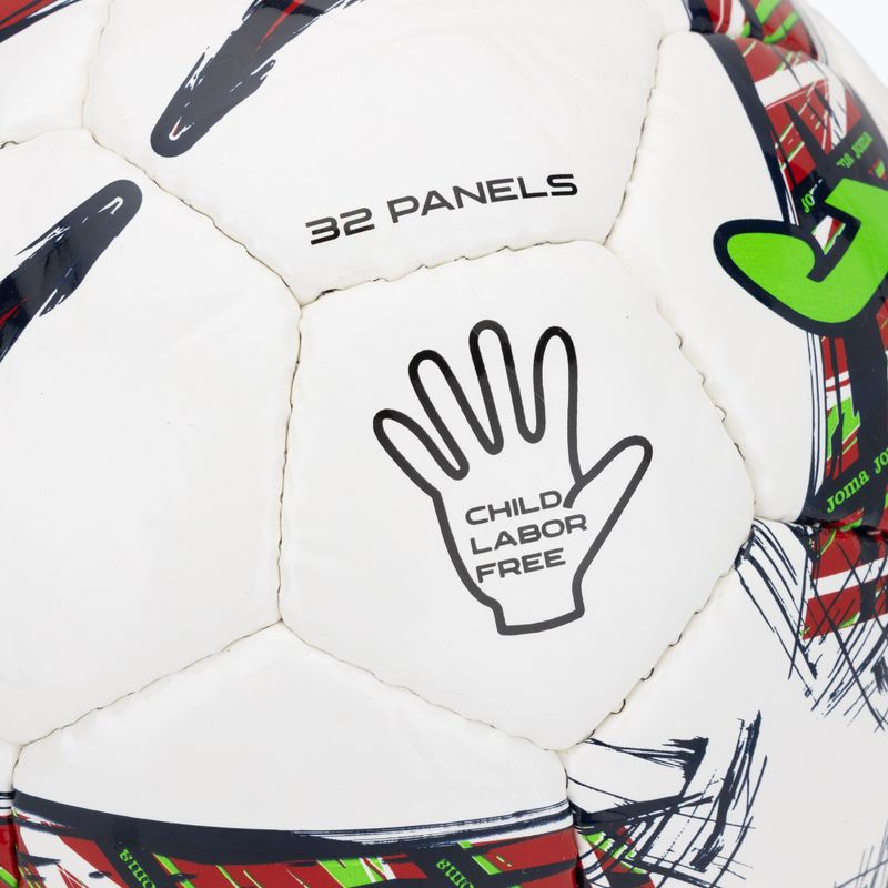Futbolo kamuolys Joma Dali III red/fluor green dydis 3 3