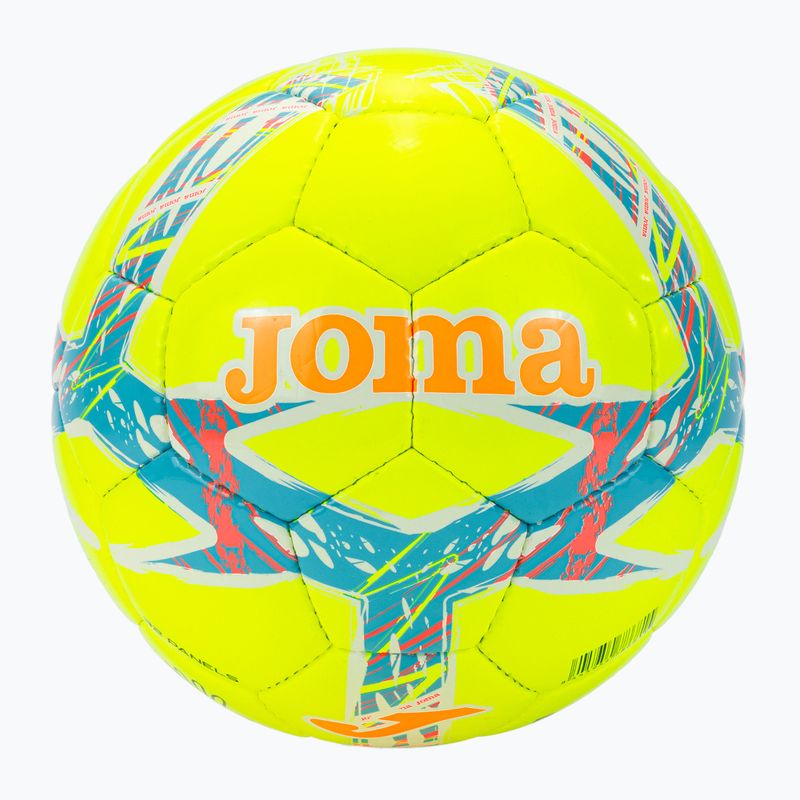 Futbolo kamuolys Joma Dali III yellow/fluor turquoise dydis 5