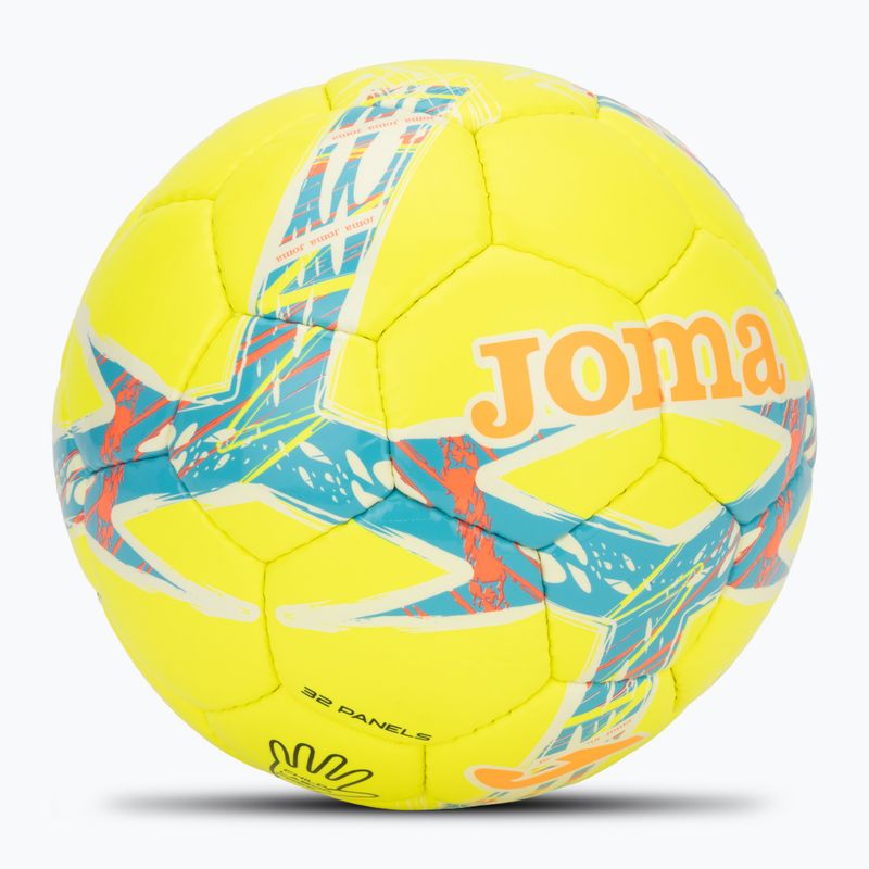 Futbolo kamuolys Joma Dali III yellow/fluor turquoise dydis 3 2