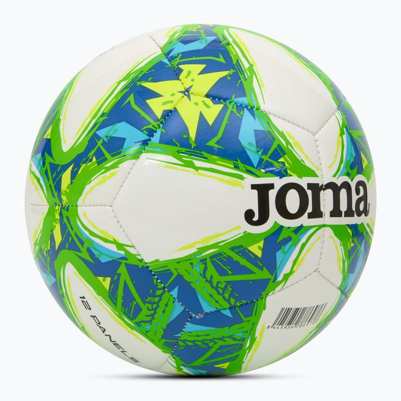 Futbolo kamuolys Joma Challenge III white/fluor green dydis 3 2