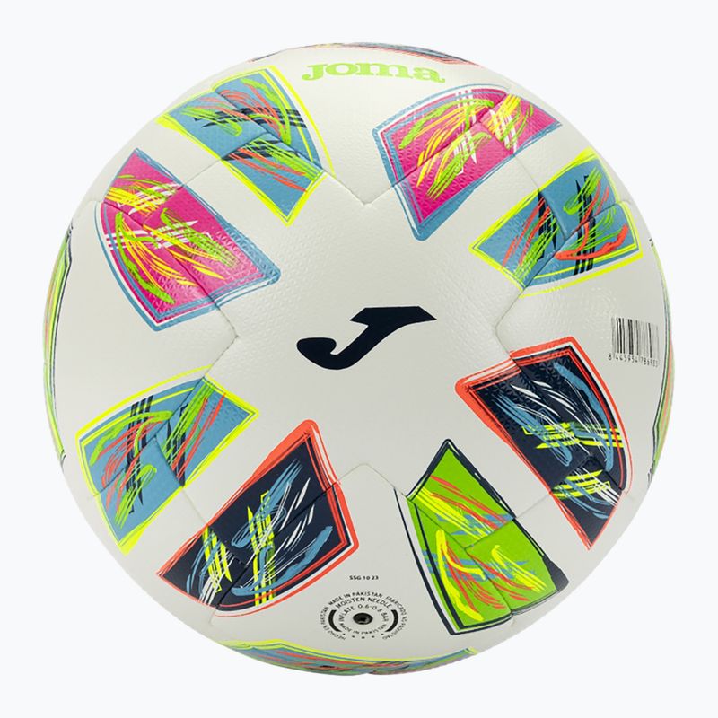 Futbolo kamuolys Joma Dinamic IV fluor green/navy dydis 5 6