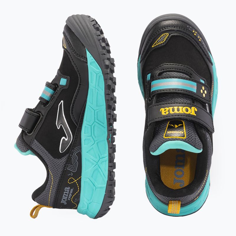 Vaikiški bėgimo batai Joma Adventure black/turquoise 11