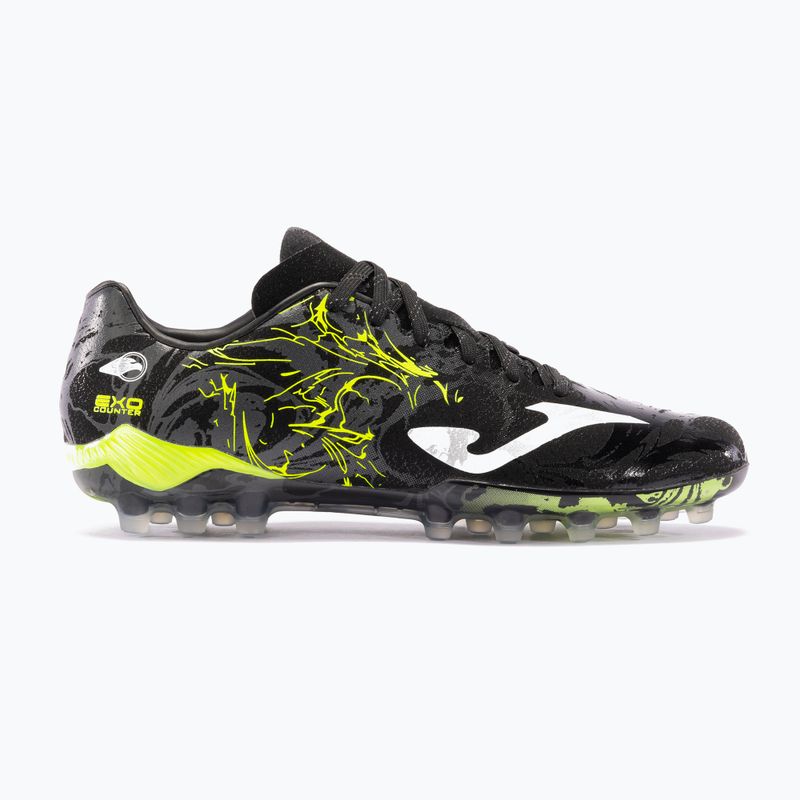 Vyriški futbolo batai Supercopa AG black/lemon fluor 8