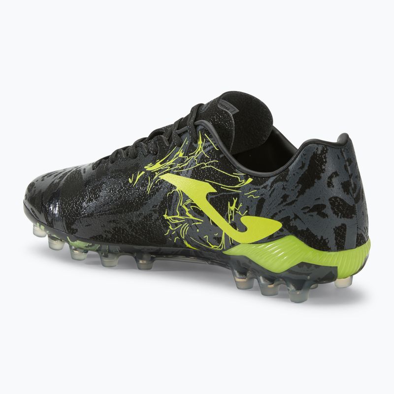 Vyriški futbolo batai Supercopa AG black/lemon fluor 3