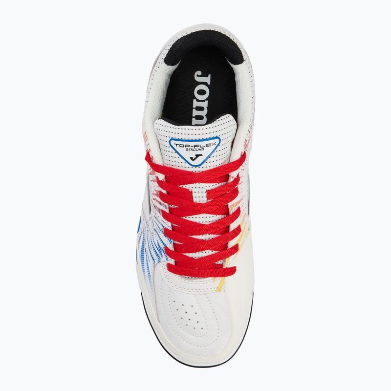 Vyriški futbolo batai Joma Top Flex Rebound IN white/red 5