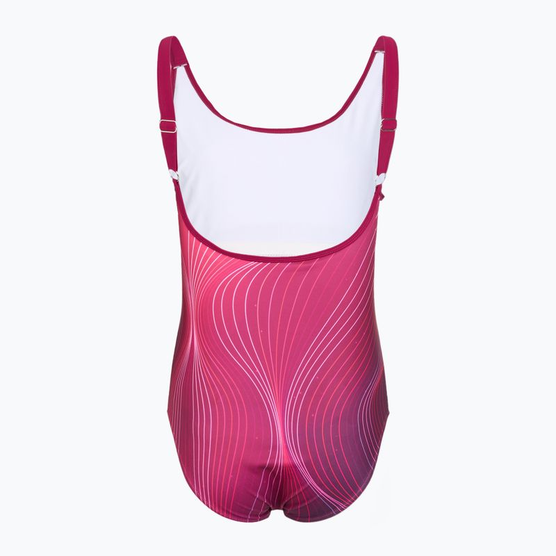 Moteriškas vientisas maudymosi kostiumėlis RAS Bera U-Back garnet 2