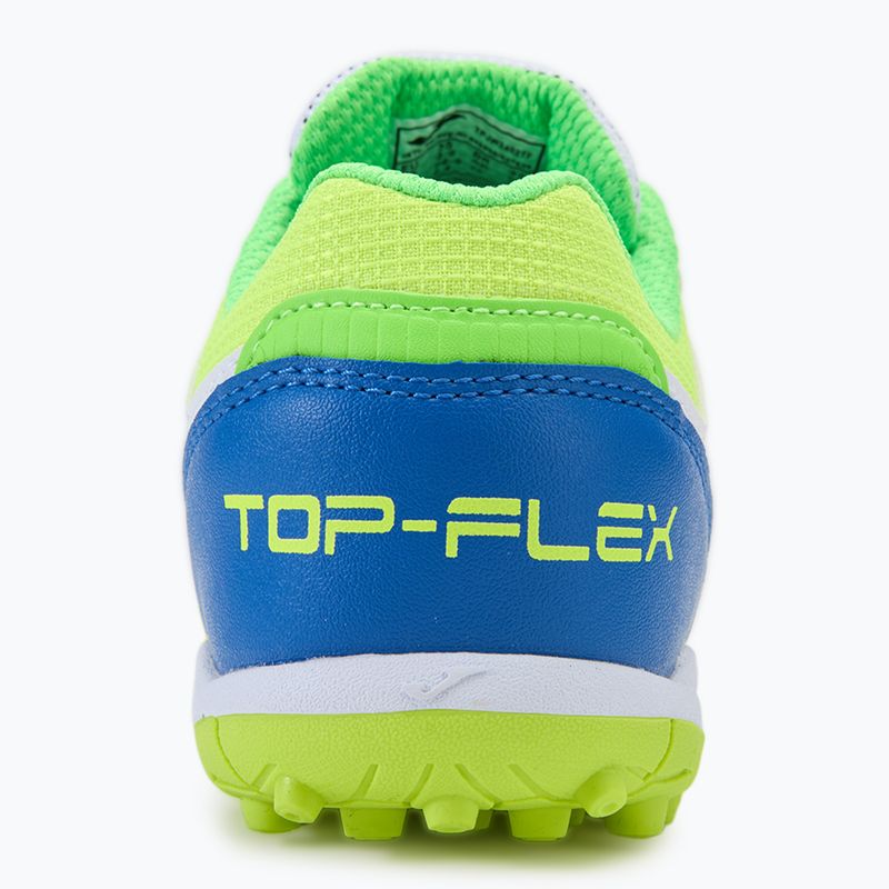 Vaikiški futbolo batai Joma Top Flex TF white/royal blue 6