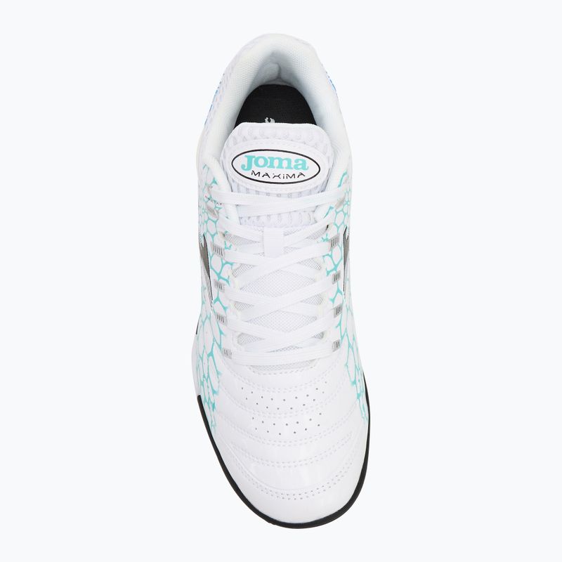 Vyriški futbolo batai Joma Maxima TF white/turquoise 5