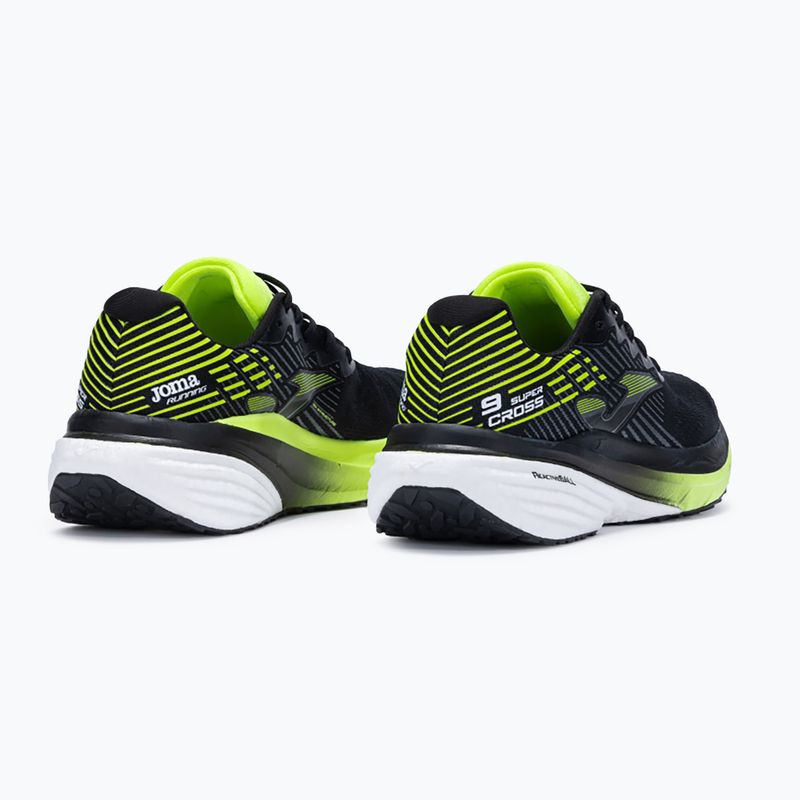 Vyriški "Joma Super Cross" bėgimo bateliai black/lemon 3