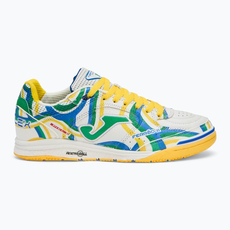 Vyriški futbolo batai Joma Top Flex IN white/green 2
