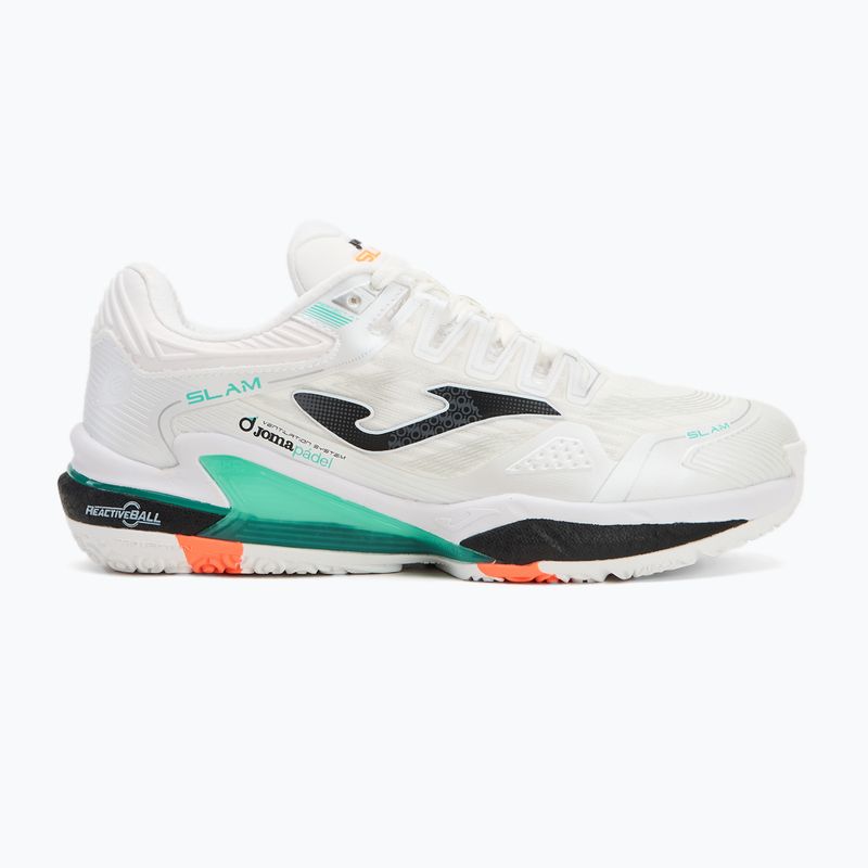Vyriški padelio bateliai Joma Slam OM white/ turquoise 2