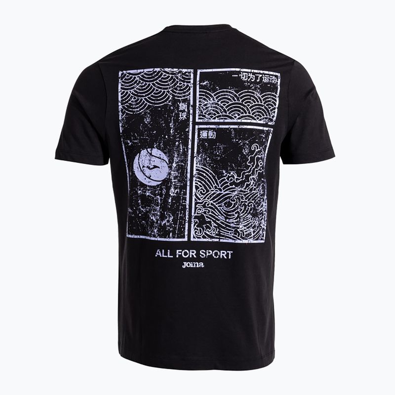 Vyriški teniso marškinėliai Joma Challenge black 101739EW 2