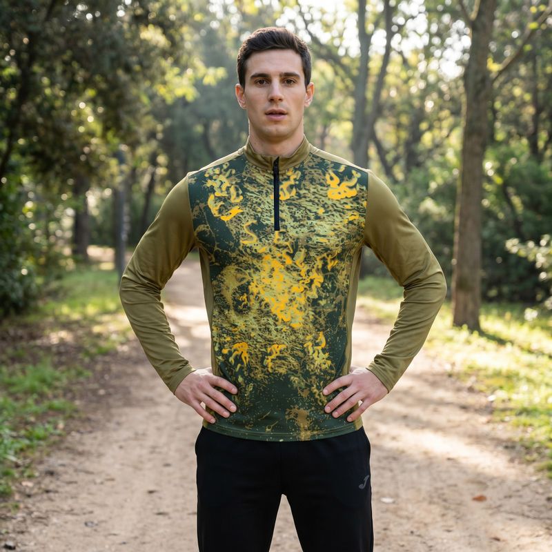 Vyriški bėgimo marškinėliai ilgomis rankovėmis Joma R-Nature green 9