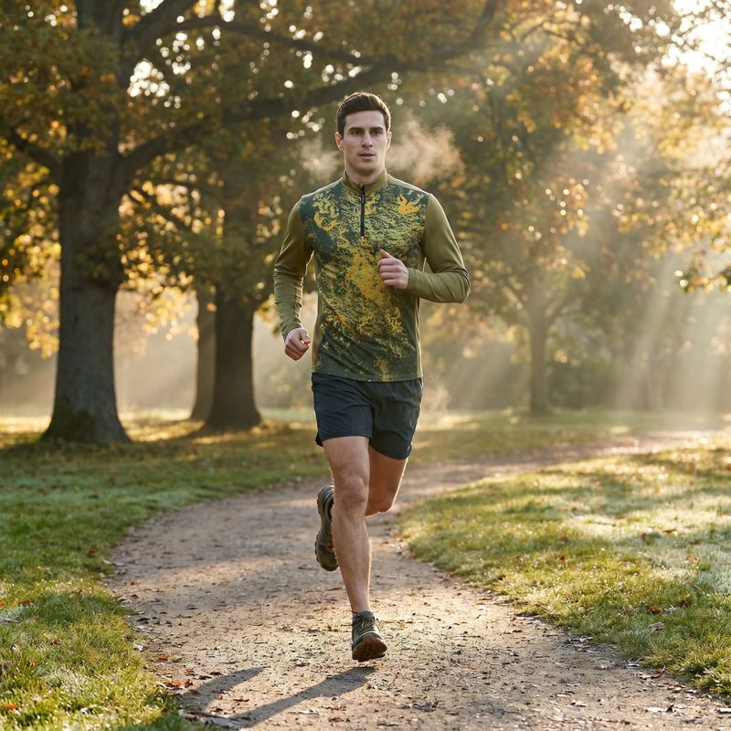 Vyriški bėgimo marškinėliai ilgomis rankovėmis Joma R-Nature green 10