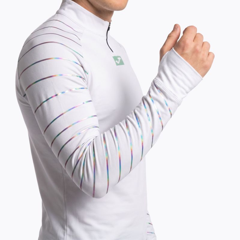 Vyriški bėgimo marškinėliai ilgomis rankovėmis Joma R-Night white 4