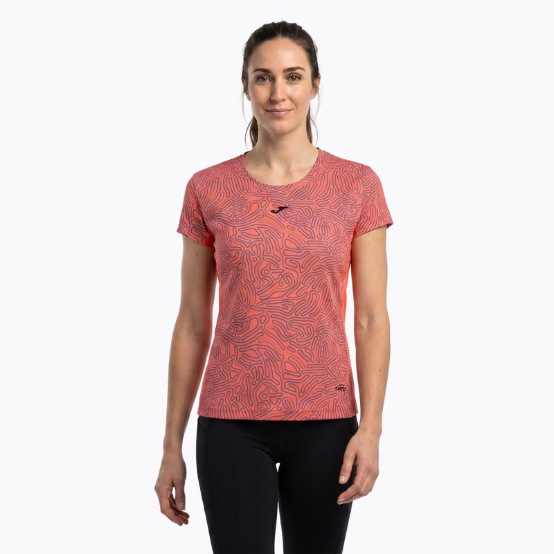 Moteriški bėgimo marškinėliai Joma R-Nature coral 2