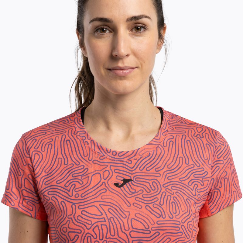 Moteriški bėgimo marškinėliai Joma R-Nature coral 3