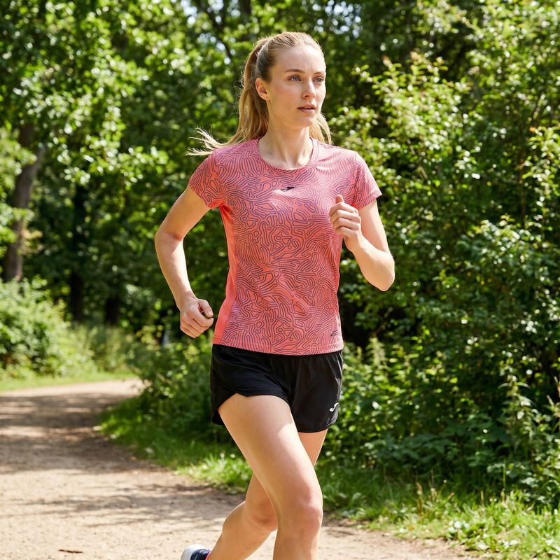 Moteriški bėgimo marškinėliai Joma R-Nature coral 14