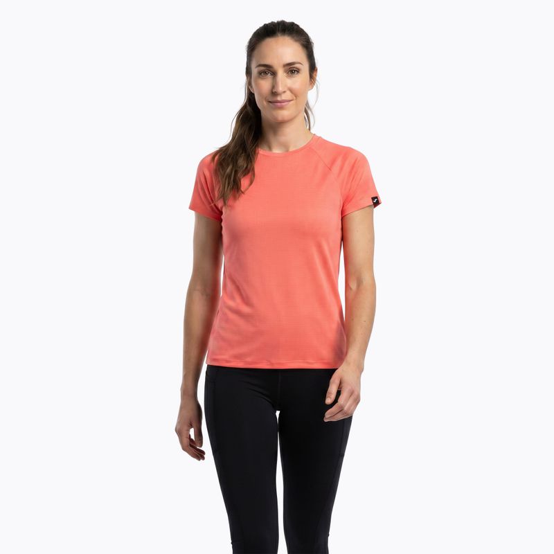 Moteriški bėgimo marškinėliai Joma R-Night Iconic coral 3