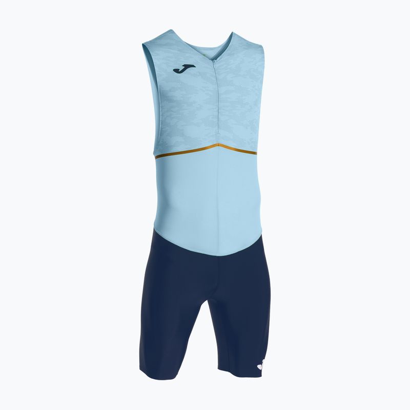 Vyriškas triatlono kostiumas Joma Record III Bodysuit sky blue-navy