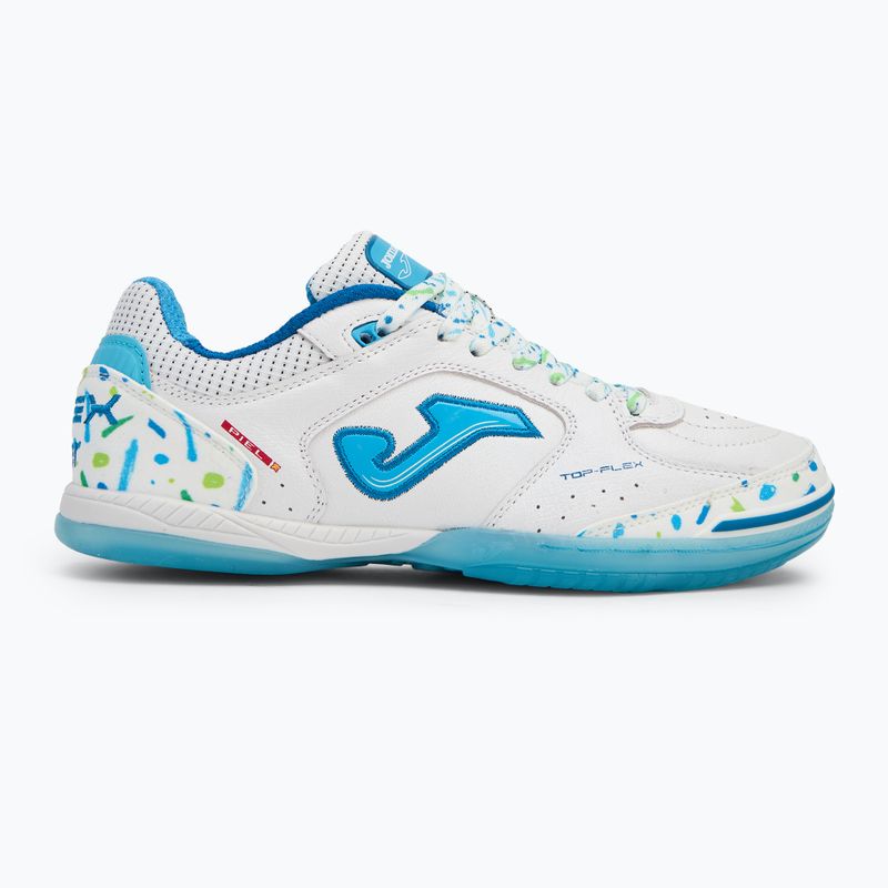 Vyriški futbolo batai Joma Top Flex IN white/blue 2