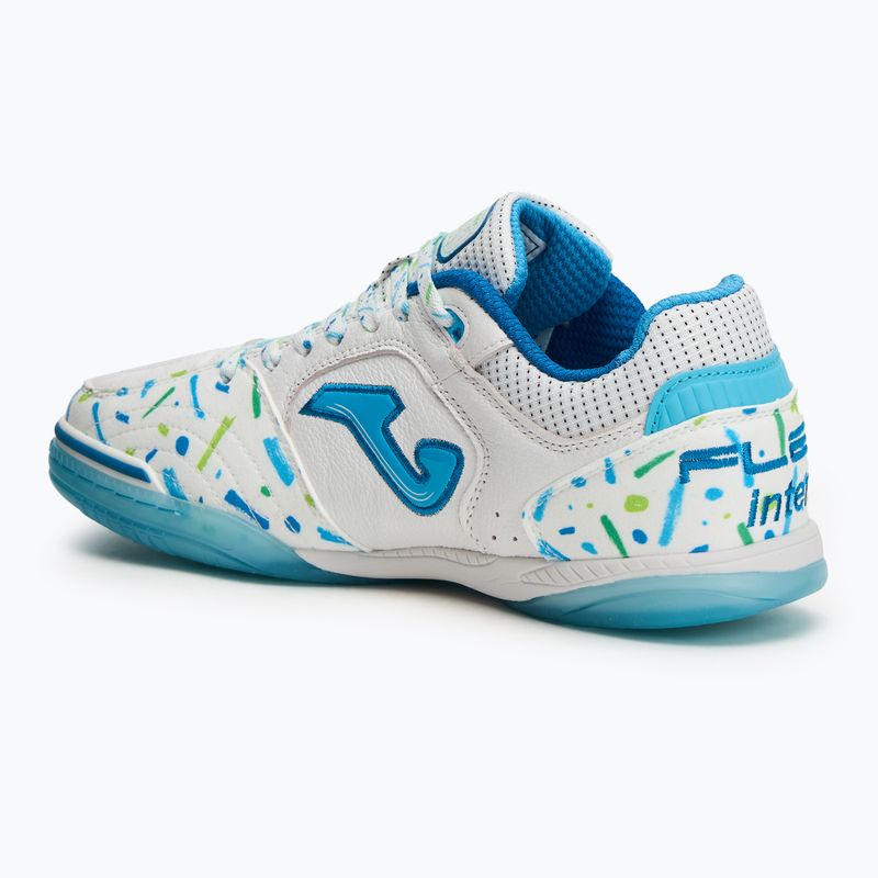 Vyriški futbolo batai Joma Top Flex IN white/blue 3