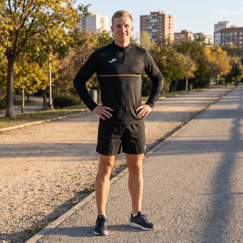 Vyriškas bėgimo džemperis Joma Record III black 6