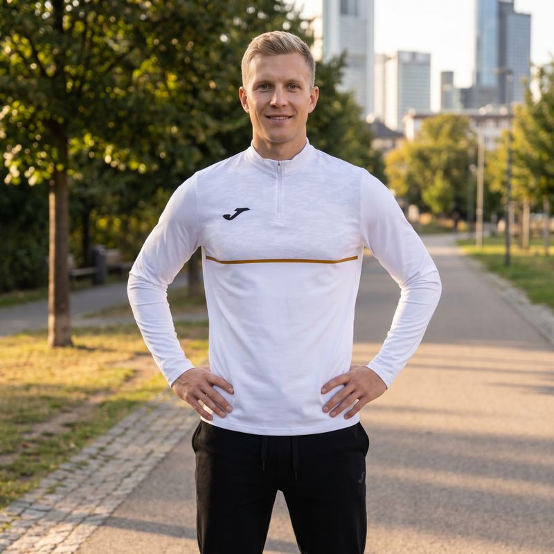 Vyriškas bėgimo džemperis Joma Record III white 5