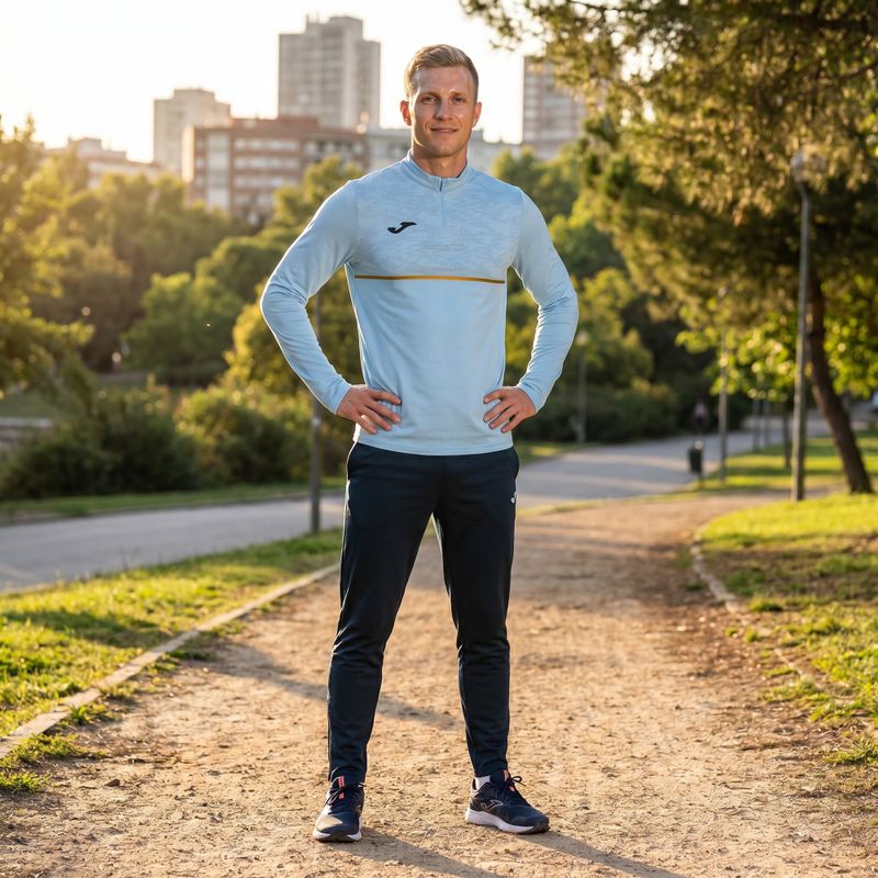 Vyriškas bėgimo džemperis Joma Record III light blue 6