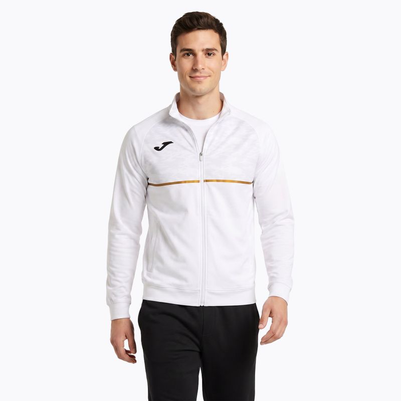 Vyriškas bėgimo džemperis Joma Record III Full Zip white 3