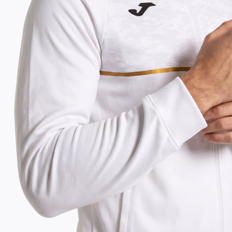Vyriškas bėgimo džemperis Joma Record III Full Zip white 4