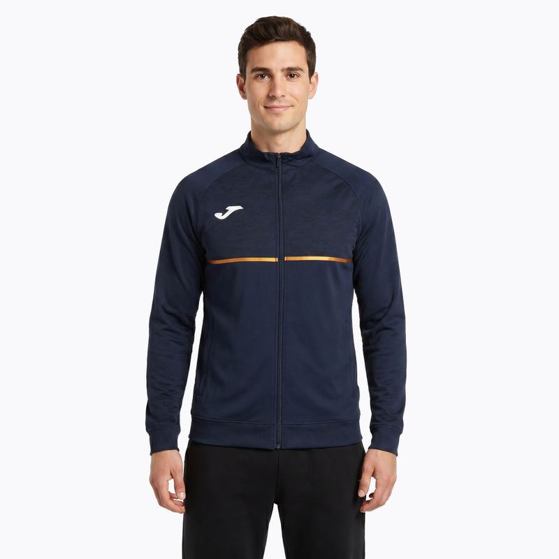 Vyriškas bėgimo džemperis Joma Record III Full Zip navy
