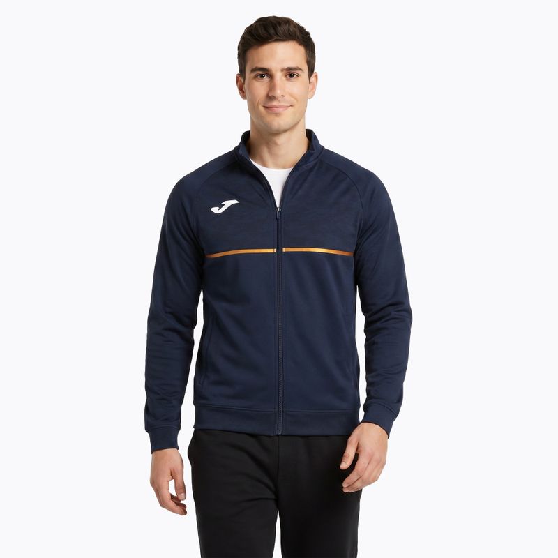 Vyriškas bėgimo džemperis Joma Record III Full Zip navy 3
