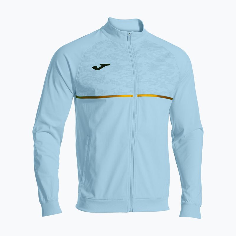 Vyriški bėgimo marškinėliai Joma Record III Full Zip šviesiai mėlynos spalvos