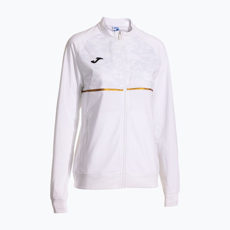 Moteriški bėgimo marškinėliai Joma Record III Full Zip white