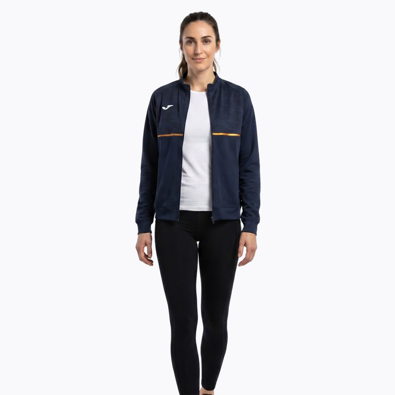 Moteriškas bėgimo džemperis Joma Record III Full Zip navy 2