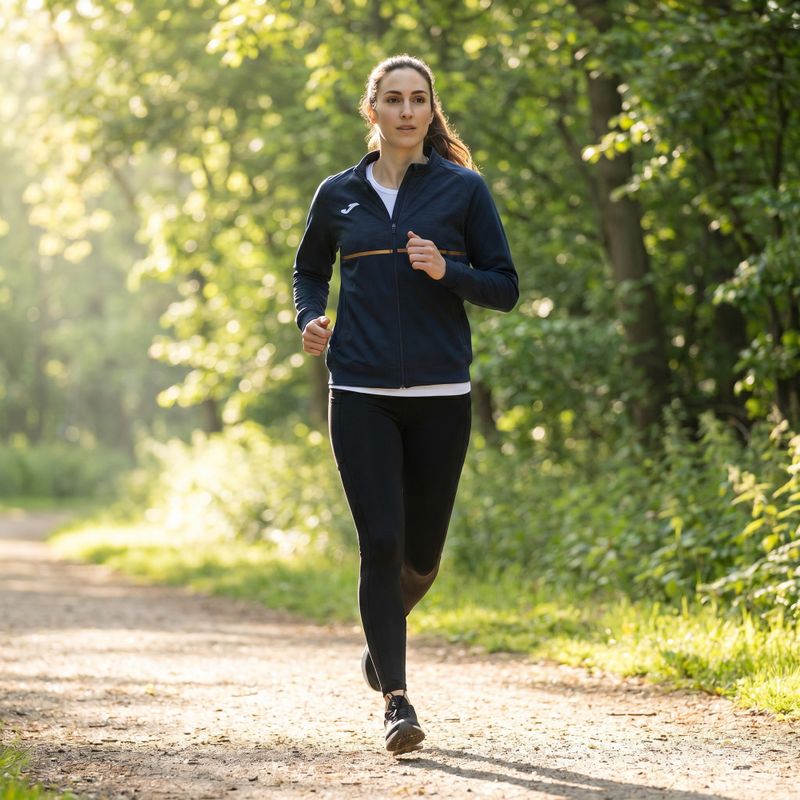 Moteriškas bėgimo džemperis Joma Record III Full Zip navy 6