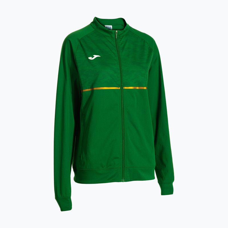 Moteriškas Joma Record III Full Zip žalias bėgimo džemperis